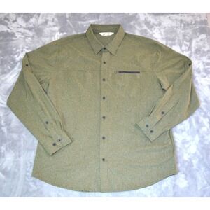 Ultimate Terrain Green Shirt Men's XL Hiking Outdoor Casual Long Sleeves